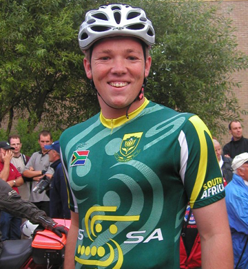 Adriaan Haasbroek of South Africa