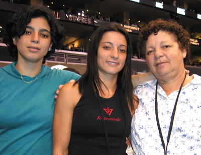 Fabiola da Silva with her Sister and Mom