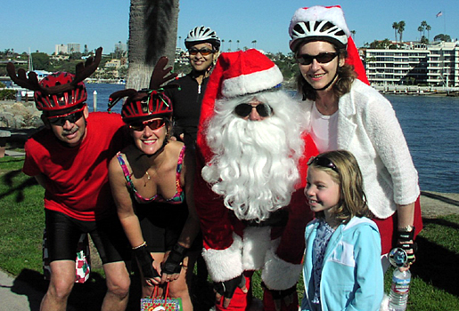 Christmas Skaters at Balboa Harbor